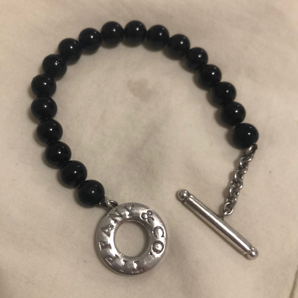Tiffany black onyx bead bracelet